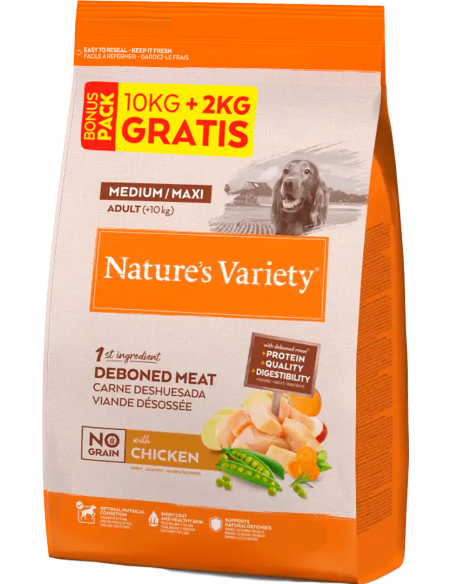 Nature`s Variety Adult Medium Maxi No Grain Pollo. EAN 8410650271439 / 8410650680415
