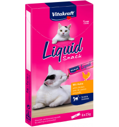 Vitakraft Cat Liquid Snack Pollastre amb Taurina 6x15gr. 7610376164249