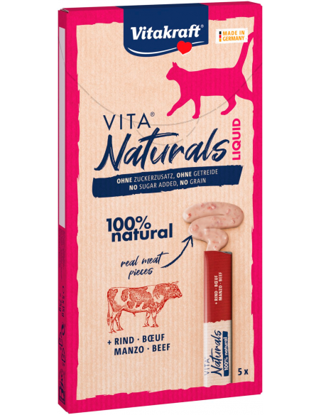 Vitakraft Cat Vita Naturals Liquid Ternera 5x15 gr. 4008239589248