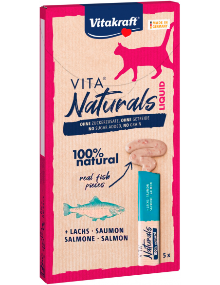 Vitakraft Cat Vita Naturals Liquid Salmón 5x15 gr. 4008239589231
