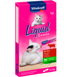 Vitakraft Cat Liquid Snack Ternera 6x15gr. 4008239235213