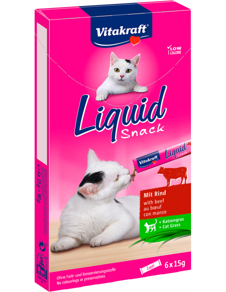 Vitakraft Cat Liquid Snack Ternera 6x15gr. 4008239235213