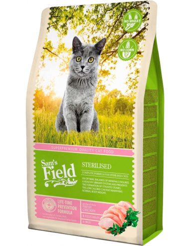 Sam`s Field Adult Sterilised Pollastre. EAN 8595602511990 / 8595602512003