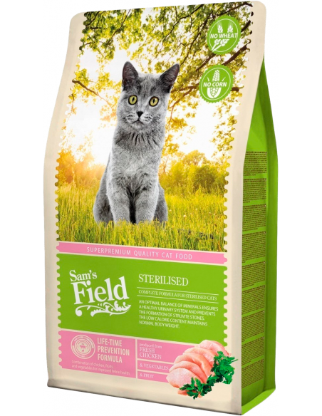 Sam`s Field Adult Sterilised Pollo. EAN 8595602511990 / 8595602512003