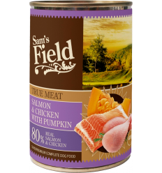 Sam`s Field Adult Pollastre i Salmó amb Carbassa 400gr. EAN 8595602523900