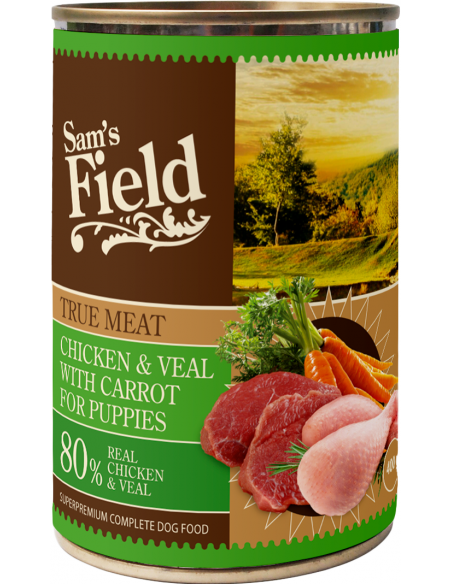 Sam`s Field Puppy Pollo y Ternera 400 gr. EAN 8595602523924