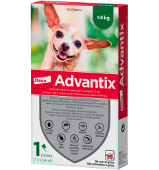 Advantix Pipeta per a gossos de fins a 4 kg. EAN 4007221043119