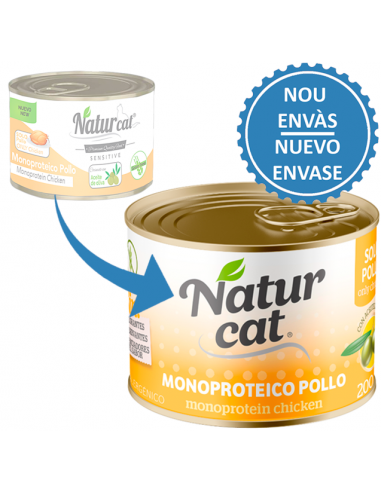 NaturCat Monoproteico Pollo 200 gr. EAN 606110285520