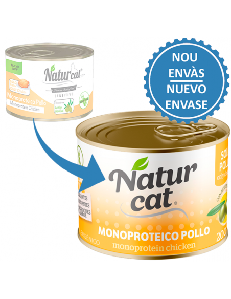 NaturCat Monoproteic Pollastre 200 gr. EAN 606110285520