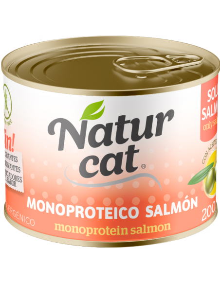 NaturCat Monoproteico Salmón 200 gr. EAN 606110285537