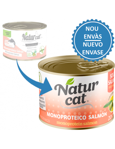 NaturCat Monoproteic Salmó 200 gr. EAN 606110285537