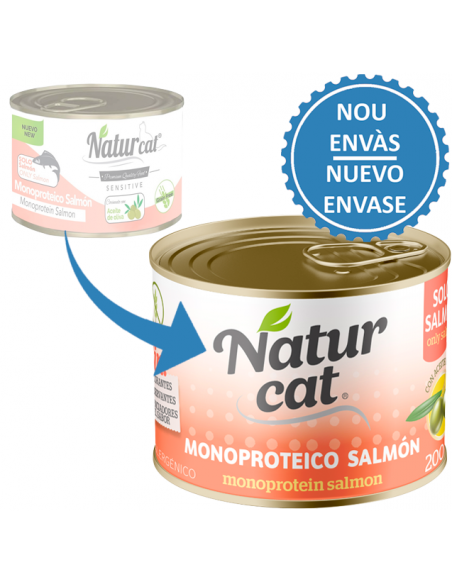 NaturCat Monoproteico Salmón 200 gr. EAN 606110285537