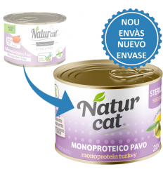 NaturCat Sterilised Monoproteic Gall Dindi 200 gr. EAN 606110285513 2