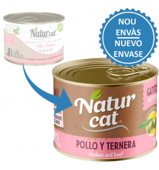 NaturCat Kitten Pollastre i Vedella 200 gr. EAN 606110285544 2
