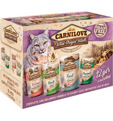 Carnilove Cat Wild Origin Fillets Multipack 12x85 gr. EAN 8595602546374