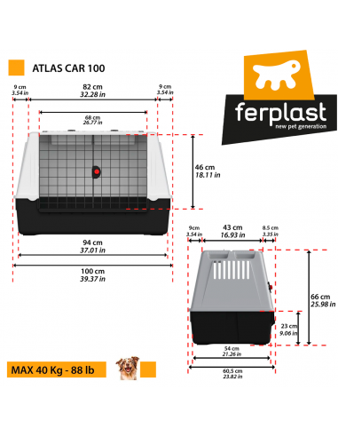 Ferplast Transportí Atlas Car