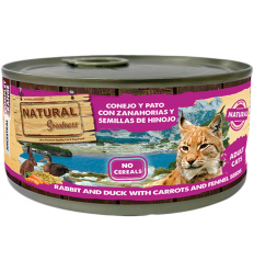 Natural Greatness Cat Adult Conejo y Pato con Zanahorias 185 gr. EAN 8425402687123