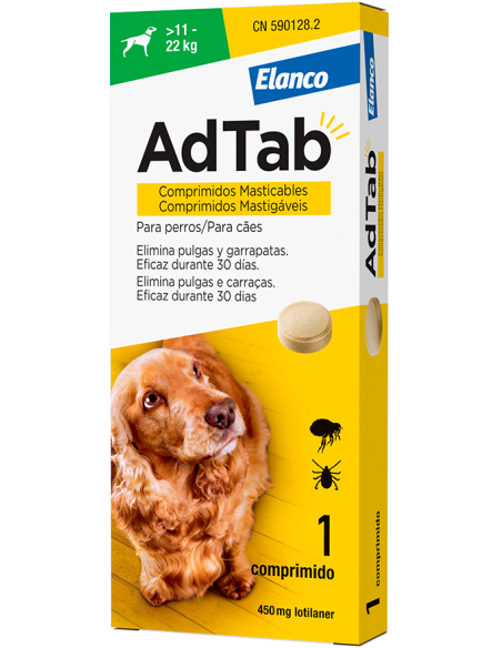 AdTab Dog Comprimidos Masticables Antiparasitarios