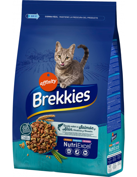 Affinity Brekkies Cat Adult Salmón y Atún. 8410650272726