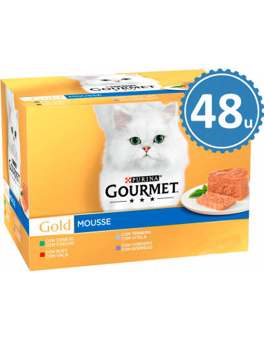 Purina Gourmet Gold Adult Mousse Multi Pack. EAN 7613036443937 / 7613033303081 / 8445291837966