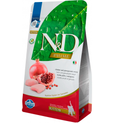Farmina N&D Grain Free Kitten Pollo y Granada. EAN 8010276032584 / 8010276032706