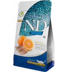 Farmina N&D Ocean Neutered Adult Arenque y Naranja. 8010276040213 / 8010276040152