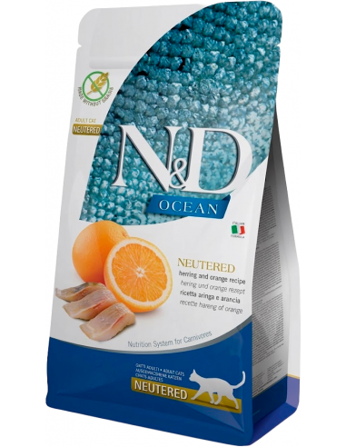 Farmina N&D Ocean Neutered Adult Arenque y Naranja. 8010276040213 / 8010276040152