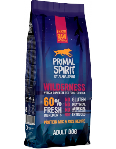 Primal Spirit 60% Wilderness Adult Dog. 8436586310851