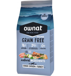 Ownat Dog Prime Grain Free Senior Pollastre i Gall dindi