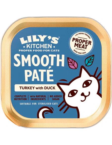 Lily`s Kitchen Cat Smooth Paté Pavo con Pato