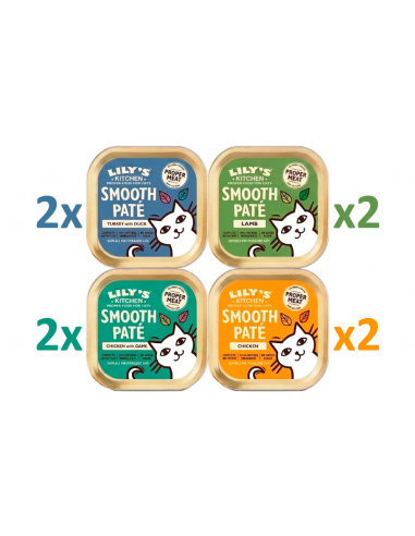 Lily`s Kitchen Cat Smooth Paté Multipack 8x85 gr. 5060184243971