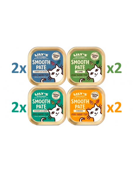 Lily`s Kitchen Cat Smooth Paté Multipack 8x85 gr. 5060184243971