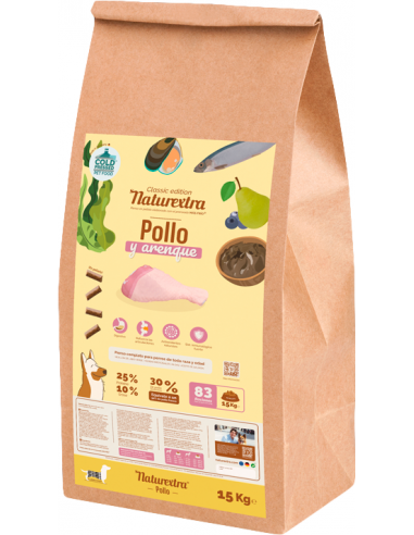 Naturextra Dog Pollo y Arenque 15 kg. EAN 8436565210530