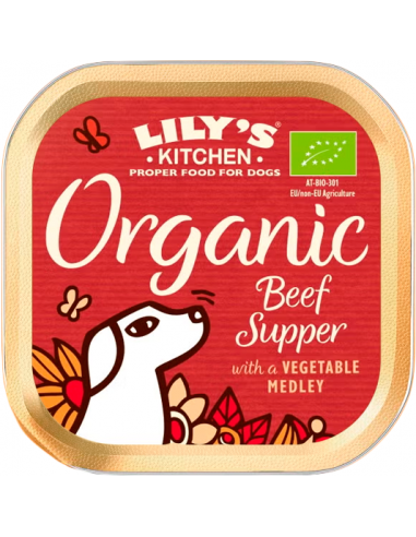 Lily`s Kitchen Dog Organic Beef Supper 150 gr. EAN 5060184240048