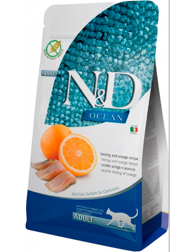 Farmina N&D Ocean Adult Arenque y Naranja. 8010276036704