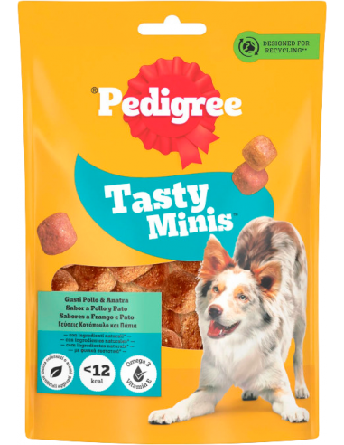 Pedigree Tasty Minis Pollastre i Ànec 130 gr. EAN 5998749126943