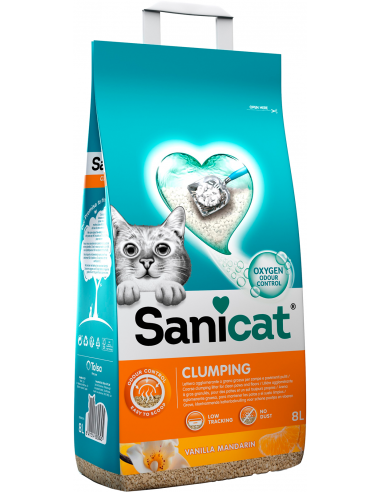 Sanicat Arena Aglomerante Vainilla y Mandarina 8L. EAN 8411514805845