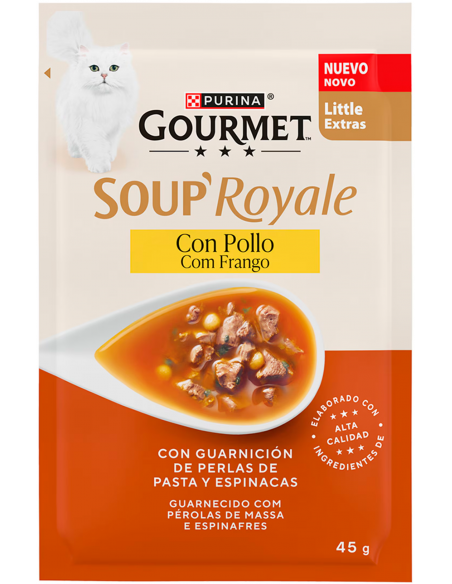 Purina Gourmet Soup Royale amb Pollastre 45 gr. EAN 8445291848115