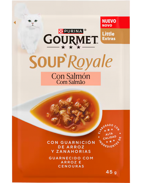 Purina Gourmet Soup Royale amb Salmó 45 gr. EAN 8445291847927