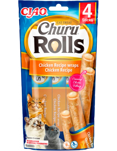 Ciao Cat Churu Rolls Pollastre farcit de Pollastre 4x10 gr. 8859387700780