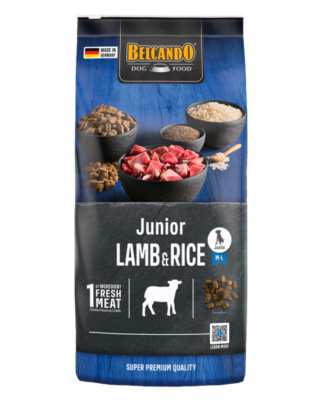 Belcando Junior Lamb & Rice. EAN 4002633557117 / 4002633557124
