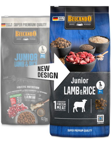 Belcando Junior Lamb & Rice. EAN 4002633557117 / 4002633557124