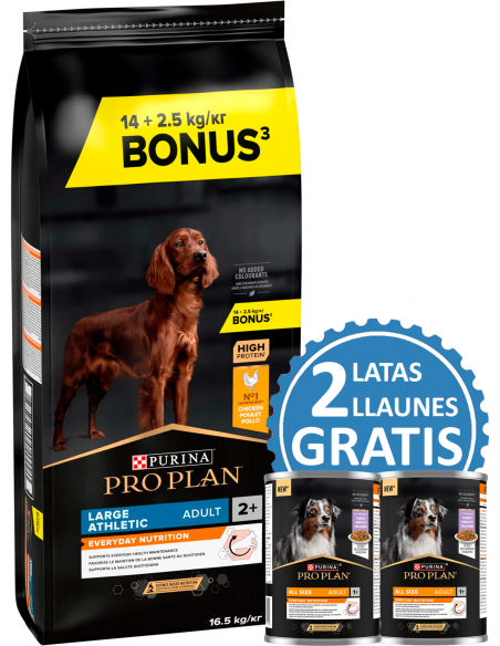 Purina Pro Plan Dog Adult Large Athletic Pollastre. EAN 7613035118980