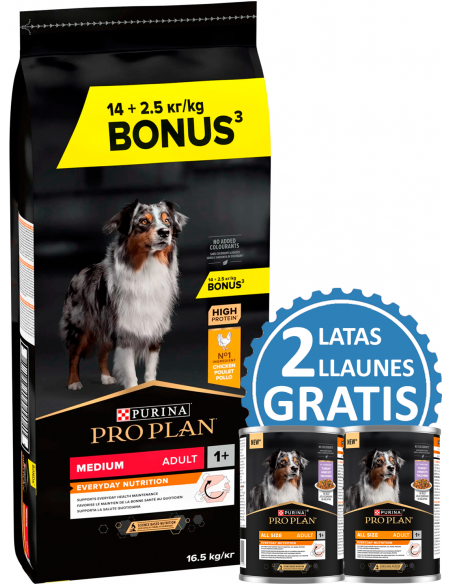 Purina Pro Plan Dog Medium Adult 7613035119000