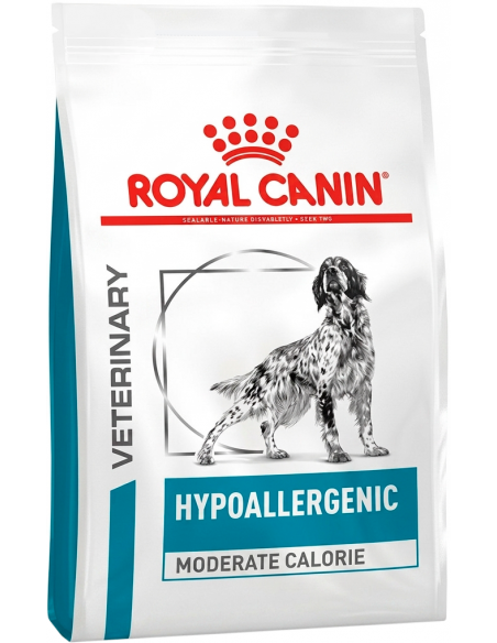 Royal Canin Hypoallergenic Moderate Calorie. EAN 3182550940306