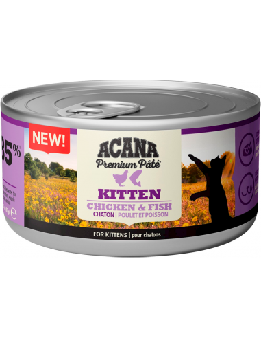 Acana Premium Paté Cat Kitten Chicken & Fish 85 gr. 064992719791