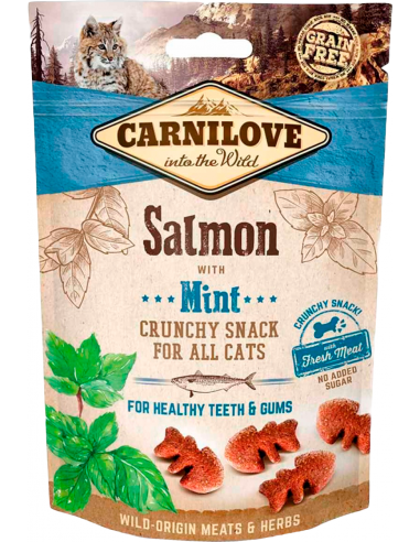 Carnilove Cat Crunchy Snack Salmón con Menta 50 gr. 8595602527175