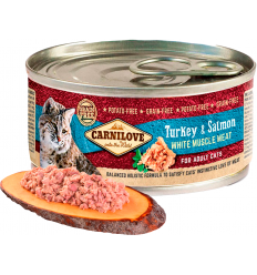 Carnilove Cat Adult Grain Free Gall Dindi i Salmó 100 gr. EAN 8595602528998