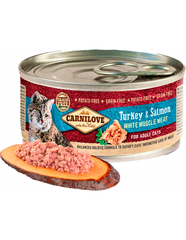Carnilove Cat Adult Grain Free Pavo y Salmón 100 gr. EAN 8595602528998