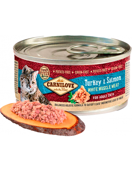 Carnilove Cat Adult Grain Free Gall Dindi i Salmó 100 gr. EAN 8595602528998